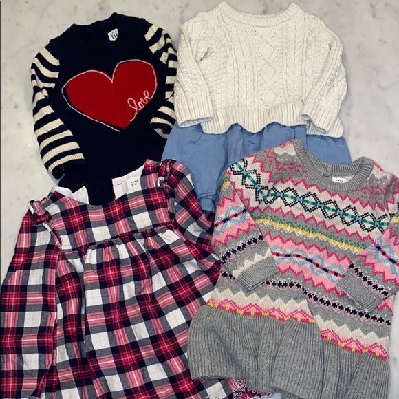 4 Baby Gap Fall Dresses, 12-18M, Like New!